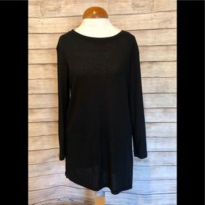 Old Navy - Black cotton ribbed tunic